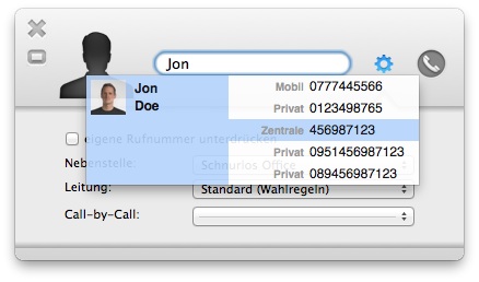 Dial!List dial dialog