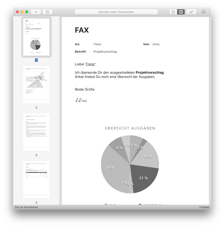 Faxbot app window